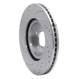 Dynamic Friction 2009-2014 Acura TL Front Right Drilled & Slotted Silver Brake Rotor by Dynamic Friction Company 631-59056R