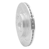 Dynamic Friction 2012-2016 Honda CR-V Front Right Drilled & Slotted Silver Brake Rotor by Dynamic Friction Company 631-59057R