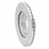 Dynamic Friction 2012-2016 Honda CR-V Front Right Drilled & Slotted Silver Brake Rotor by Dynamic Friction Company 631-59057R