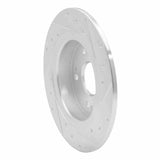 Dynamic Friction 2016-2016 Honda CR-Z Rear Left Drilled & Slotted Silver Brake Rotor by Dynamic Friction Company 631-59060L