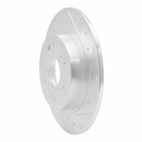 Dynamic Friction 2016-2016 Honda CR-Z Rear Right Drilled & Slotted Silver Brake Rotor by Dynamic Friction Company 631-59060R