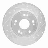 Dynamic Friction 2016-2016 Honda CR-Z Rear Right Drilled & Slotted Silver Brake Rotor by Dynamic Friction Company 631-59060R