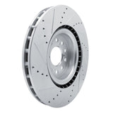 Dynamic Friction 2017-2025 Acura Integra Front Right Drilled & Slotted Silver Brake Rotor by Dynamic Friction Company 631-59065R