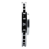Dynamic Friction 2017-2025 Acura Integra Front Right Drilled & Slotted Silver Brake Rotor by Dynamic Friction Company 631-59065R