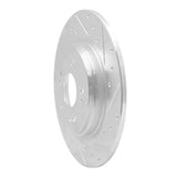 Dynamic Friction 2018-2025 Honda Odyssey Rear Right Drilled & Slotted Silver Brake Rotor by Dynamic Friction Company 631-59066R