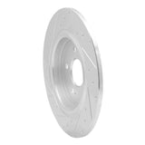 Dynamic Friction 2018-2025 Honda Odyssey Rear Right Drilled & Slotted Silver Brake Rotor by Dynamic Friction Company 631-59066R