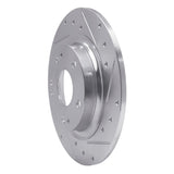 Dynamic Friction 2017-2020 Honda Civic Coupe Rear Right Drilled & Slotted Silver Brake Rotor by Dynamic Friction Company 631-59068R