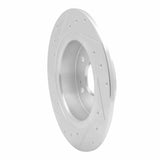 Dynamic Friction 2016-2025 Honda HR-V Rear Right Drilled & Slotted Silver Brake Rotor by Dynamic Friction Company 631-59071R