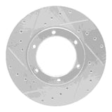R1 Concepts 1995-2011 Mitsubishi Fuso FE Front Left Drilled & Slotted Silver Brake Rotor by R1 Concepts 631-60002L