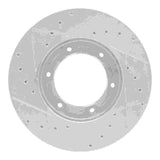 R1 Concepts 1995-2011 Mitsubishi Fuso FE Front Right Drilled & Slotted Silver Brake Rotor by R1 Concepts 631-60002R