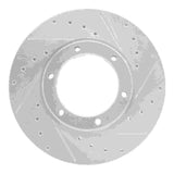 R1 Concepts 1995-2011 Mitsubishi Fuso FE Front Right Drilled & Slotted Silver Brake Rotor by R1 Concepts 631-60002R