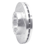 R1 Concepts 1995-2018 Mitsubishi Fuso FE Rear Left Drilled & Slotted Silver Brake Rotor by R1 Concepts 631-60003L