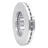 R1 Concepts 1995-2018 Mitsubishi Fuso FE Rear Left Drilled & Slotted Silver Brake Rotor by R1 Concepts 631-60003L