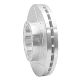 R1 Concepts 1995-2018 Mitsubishi Fuso FE Rear Right Drilled & Slotted Silver Brake Rotor by R1 Concepts 631-60003R