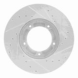 R1 Concepts 2000-2018 Mitsubishi Fuso FE Front Left Drilled & Slotted Silver Brake Rotor by R1 Concepts 631-60004L
