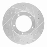 R1 Concepts 2000-2018 Mitsubishi Fuso FE Front Right Drilled & Slotted Silver Brake Rotor by R1 Concepts 631-60004R