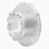 Dynamic Friction 2004-2024 American Coach American Allegiance Front Left/Rear Left Drill & Slot Silver Brake Rotor by Dynamic Friction Company 631-60007L