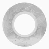 Dynamic Friction 2004-2024 American Coach American Allegiance Front Left/Rear Left Drill & Slot Silver Brake Rotor by Dynamic Friction Company 631-60007L
