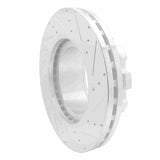 Dynamic Friction 2004-2024 American Coach American Allegiance Front Left/Rear Left Drill & Slot Silver Brake Rotor by Dynamic Friction Company 631-60007L