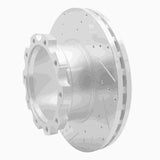 Dynamic Friction 2004-2024 American Coach American Allegiance Rear Left/Front Left Left Drill & Slot Silver Rotor by Dynamic Friction Company 631-60008L