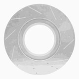 Dynamic Friction 2004-2024 American Coach American Allegiance Rear Left/Front Left Left Drill & Slot Silver Rotor by Dynamic Friction Company 631-60008L