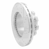 Dynamic Friction 2004-2024 American Coach American Allegiance Rear Left/Front Left Left Drill & Slot Silver Rotor by Dynamic Friction Company 631-60008L
