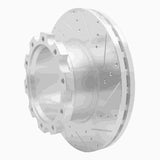 Dynamic Friction 2004-2024 American Coach American Allegiance Rear Right /Front Right Drill & Slot Silver Brake Rotor by Dynamic Friction Company 631-60008R