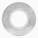 Dynamic Friction 2004-2024 American Coach American Allegiance Rear Right /Front Right Drill & Slot Silver Brake Rotor by Dynamic Friction Company 631-60008R