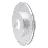 R1 Concepts 1994-1997 Mercedes-Benz C220 Front Left Drilled & Slotted Silver Brake Rotor by R1 Concepts 631-63000L