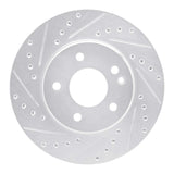 R1 Concepts 1994-1997 Mercedes-Benz C220 Front Left Drilled & Slotted Silver Brake Rotor by R1 Concepts 631-63000L
