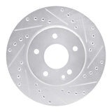 R1 Concepts 1994-1997 Mercedes-Benz C220 Front Right Drilled & Slotted Silver Brake Rotor by R1 Concepts 631-63000R