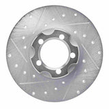 R1 Concepts 1961-1967 Mercedes-Benz 190 Front Left Drilled & Slotted Silver Brake Rotor by R1 Concepts 631-63001L