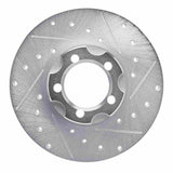 R1 Concepts 1961-1967 Mercedes-Benz 200 Front Right Drilled & Slotted Silver Brake Rotor by R1 Concepts 631-63001R
