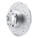R1 Concepts 1965-1973 Mercedes-Benz 300SEL Front Left Drilled & Slotted Silver Brake Rotor by R1 Concepts 631-63002L