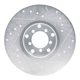 R1 Concepts 1965-1973 Mercedes-Benz 300SEL Front Left Drilled & Slotted Silver Brake Rotor by R1 Concepts 631-63002L