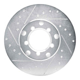 R1 Concepts 1965-1973 Mercedes-Benz 300SEL Front Left Drilled & Slotted Silver Brake Rotor by R1 Concepts 631-63002L
