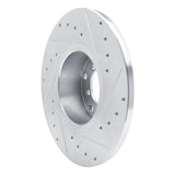 R1 Concepts 1965-1973 Mercedes-Benz 300SEL Front Left Drilled & Slotted Silver Brake Rotor by R1 Concepts 631-63002L