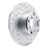 R1 Concepts 1965-1973 Mercedes-Benz 280SE Front Right Drilled & Slotted Silver Brake Rotor by R1 Concepts 631-63002R