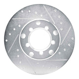 R1 Concepts 1965-1973 Mercedes-Benz 280SE Front Right Drilled & Slotted Silver Brake Rotor by R1 Concepts 631-63002R