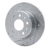 R1 Concepts 1961-1991 Mercedes-Benz 500SEC Rear Left Drilled & Slotted Silver Brake Rotor