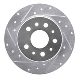 R1 Concepts 1961-1991 Mercedes-Benz 500SEC Rear Left Drilled & Slotted Silver Brake Rotor