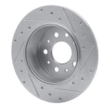 R1 Concepts 1961-1991 Mercedes-Benz 500SEC Rear Left Drilled & Slotted Silver Brake Rotor
