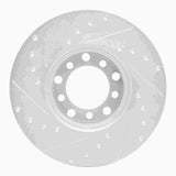 R1 Concepts 1968-1976 Mercedes-Benz 250C Front Right Drilled & Slotted Silver Brake Rotor