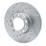 R1 Concepts 1973-1985 Mercedes-Benz 240D Front Left Drilled & Slotted Silver Brake Rotor by R1 Concepts 631-63006L