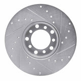 R1 Concepts 1973-1985 Mercedes-Benz 240D Front Left Drilled & Slotted Silver Brake Rotor by R1 Concepts 631-63006L