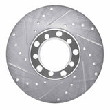 R1 Concepts 1973-1985 Mercedes-Benz 240D Front Left Drilled & Slotted Silver Brake Rotor by R1 Concepts 631-63006L