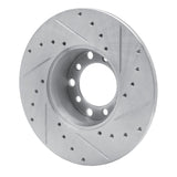 R1 Concepts 1973-1985 Mercedes-Benz 240D Front Left Drilled & Slotted Silver Brake Rotor by R1 Concepts 631-63006L