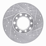 R1 Concepts 1973-1985 Mercedes-Benz 300TD Front Right Drilled & Slotted Silver Brake Rotor by R1 Concepts 631-63006R