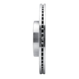 R1 Concepts 1982-1985 Mercedes-Benz 500SEC Front Left Drilled & Slotted Silver Brake Rotor