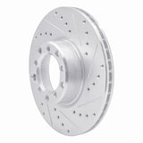 R1 Concepts 1982-1985 Mercedes-Benz 380SEC Front Right Drilled & Slotted Silver Brake Rotor by R1 Concepts 631-63007R